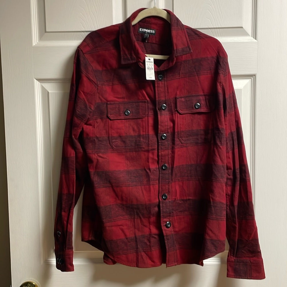 NEW Men’s Express Plaid button down flannel